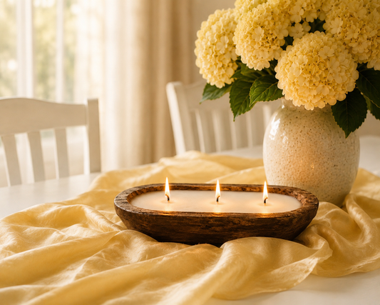 3-Wick Dough Bowl Soy Candle - Gatherings