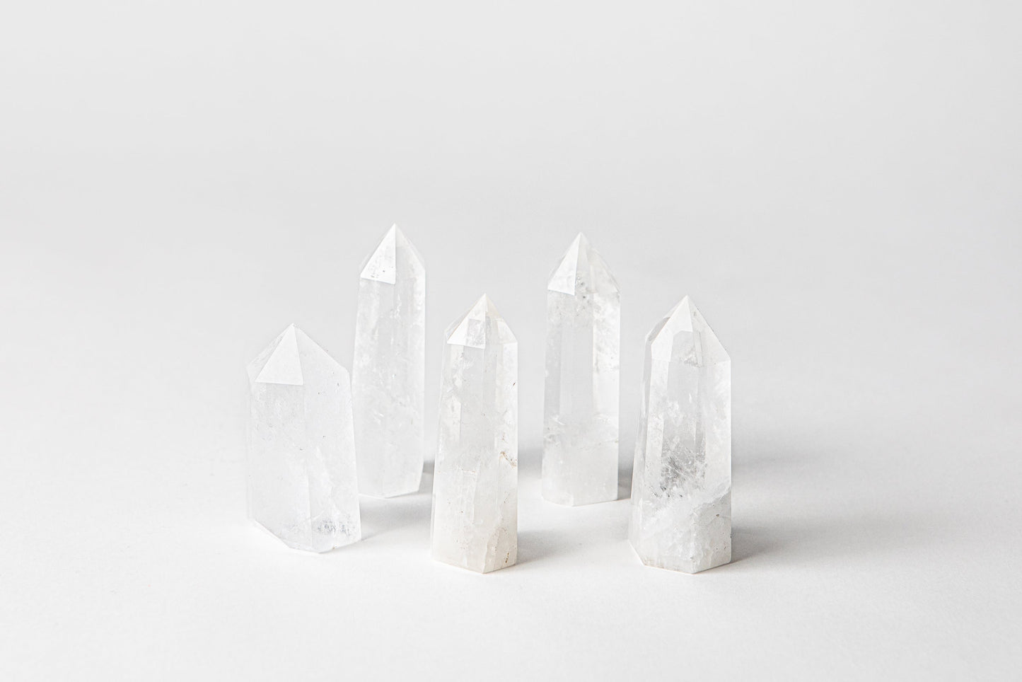 Calming + Healing Crystal Trio (Large) - Green Aventurine, Rose Quartz + Clear Quartz