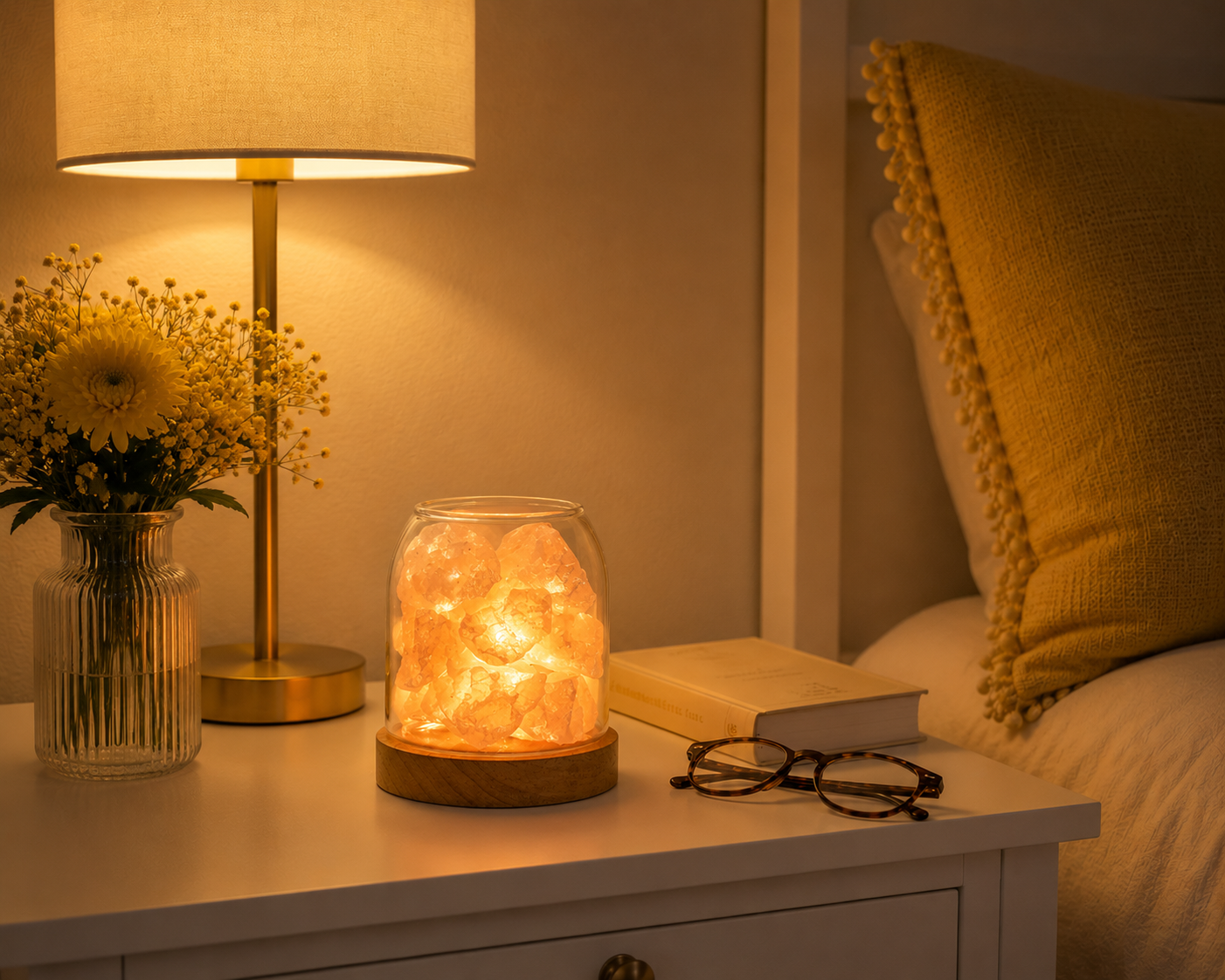 AURORA Crystal Light | Essential Oil Diffusing | Natural Quartz 500g | Power of Healing