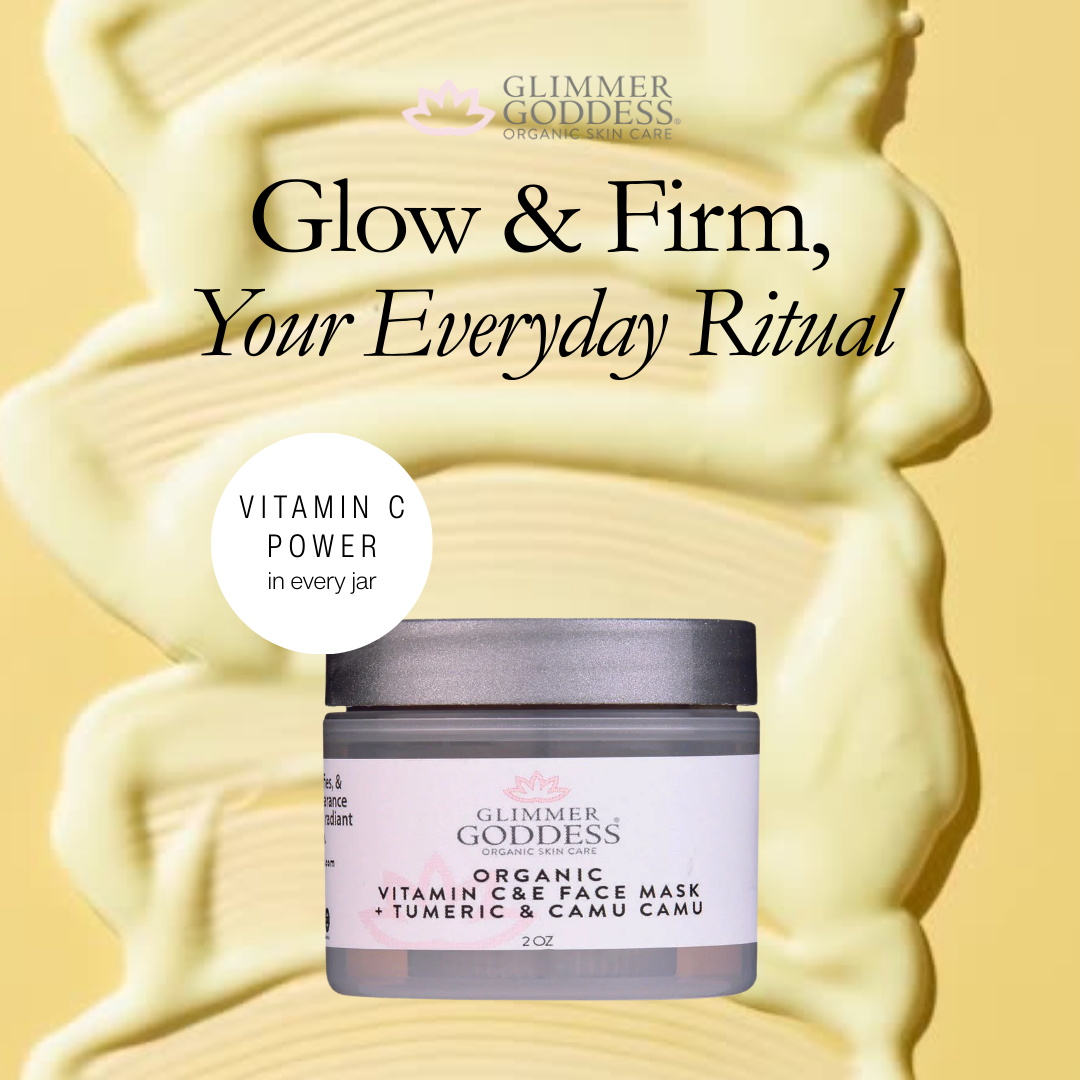 Organic Vitamin C & E Brightening Face Mask with Camu Camu & Turmeric